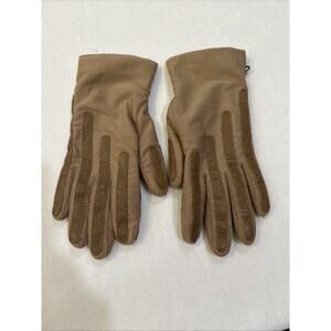 Vintage 80’s Grandoe Lined Brown Driving Gloves Spandex Nylon Stretch One Sized